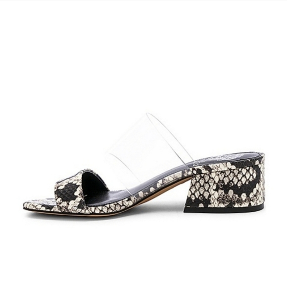 Vince Camuto Snake Print Embossed Open Toe Sandals size 8 - Picture 9 of 16